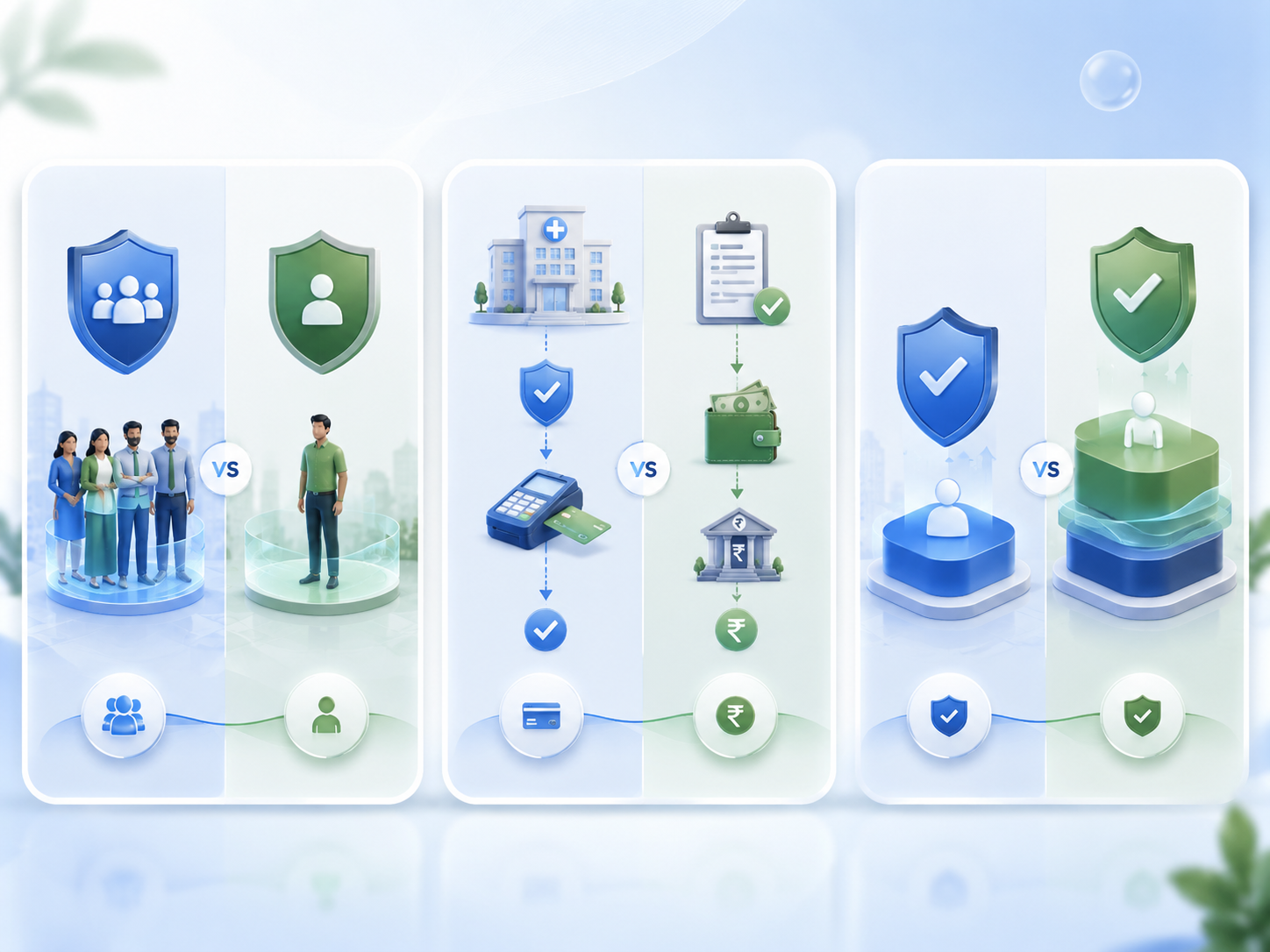Insurance data and comparison research visual